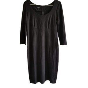 Talbots Long Sleeve Black Dress